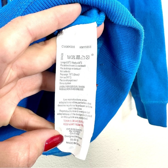 Kenzo Kids Tiger Embroidered Sweater in Blue Size 10 Boys - Picture 5 of 9